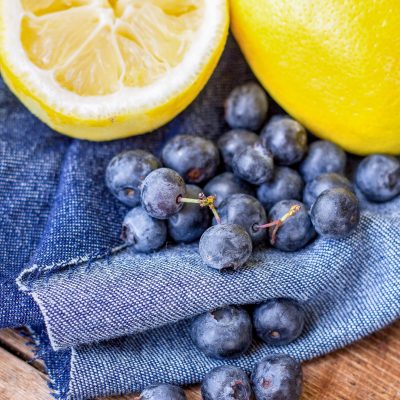 lemons and blueberries